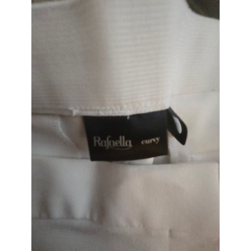 Rafaella Curvy White Slim Leg Dress Pants Womens Size 10 Professional Trousers - Picture 3 of 5